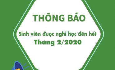 Thông báo về việc dời lịch học đến ngày 02/03/2020 để phòng tránh dịch bệnh viêm đường hô hấp cấp do Covid-19 gây ra