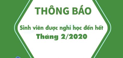 Thông báo về việc dời lịch học đến ngày 02/03/2020 để phòng tránh dịch bệnh viêm đường hô hấp cấp do Covid-19 gây ra