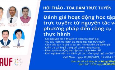 Webinar E1 “Đánh giá hoạt động học tập trực tuyến”
