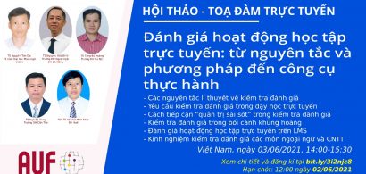 Webinar E1 “Đánh giá hoạt động học tập trực tuyến”